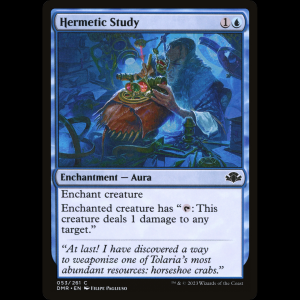 MTG Hermetic Study Dominaria Remastered dmr#53