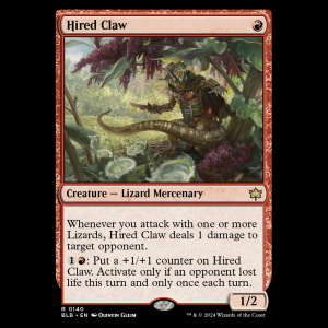 MTG Hired Claw Bloomburrow blb#140