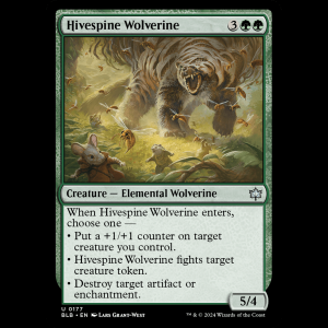 MTG Hivespine Wolverine Bloomburrow blb#177