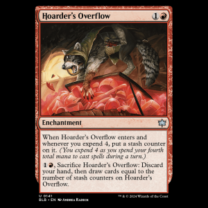 MTG Hoarder's Overflow Bloomburrow - FOIL blb#141