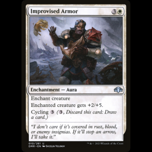 MTG Improvised Armor Dominaria Remastered - FOIL dmr#10