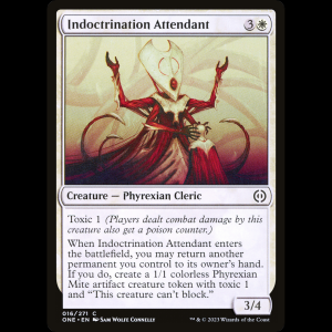 MTG Asistente del adoctrinamiento (Indoctrination Attendant) Phyrexia: All Will Be One one#16