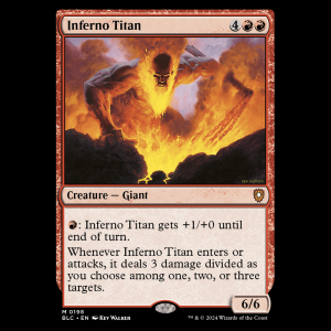 MTG Inferno Titan Bloomburrow Commander blc#198