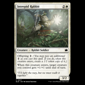 MTG Intrepid Rabbit Bloomburrow - FOIL blb#17