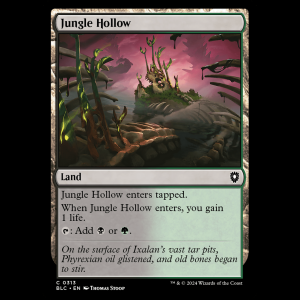 MTG Jungle Hollow Bloomburrow Commander blc#313