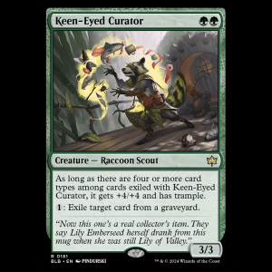 MTG Keen-Eyed Curator Bloomburrow blb#181