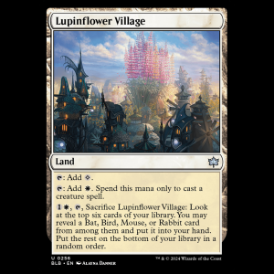 MTG Lupinflower Village Bloomburrow blb#256