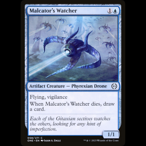 MTG Vigilante de Malcator (Malcator's Watcher) Phyrexia: All Will Be One one#58