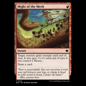 MTG Might of the Meek Bloomburrow blb#144