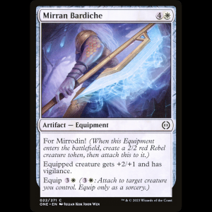 MTG Bardiche mirrodiano (Mirran Bardiche) Phyrexia: All Will Be One one#22