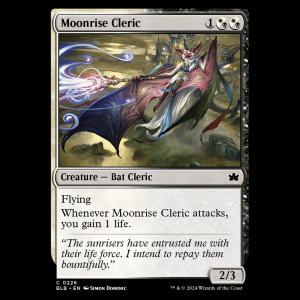 MTG Moonrise Cleric Bloomburrow blb#226