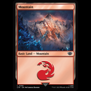 MTG Mountain The Lord of the Rings: Tales of Middle-earth - FOIL ltr#268