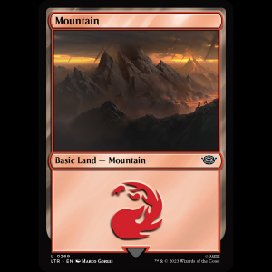 MTG Mountain The Lord of the Rings: Tales of Middle-earth  ltr#269