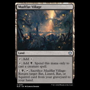 MTG Mudflat Village Bloomburrow blb#257