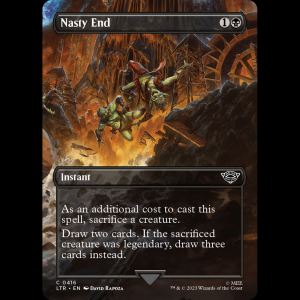 MTG Nasty End The Lord of the Rings: Tales of Middle-earth ltr#416