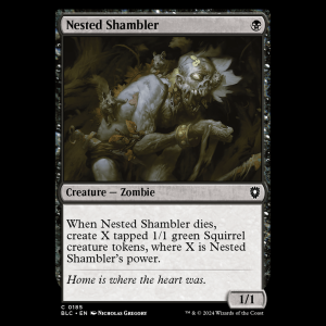 MTG Nested Shambler Bloomburrow Commander blc#185