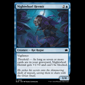 MTG Nightwhorl Hermit Bloomburrow blb#62