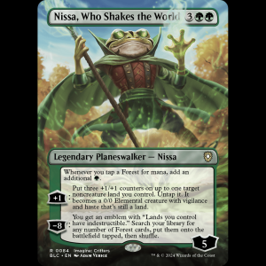 MTG Nissa, Who Shakes the World Bloomburrow Commander blc#84