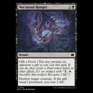 MTG Nocturnal Hunger Bloomburrow blb#102