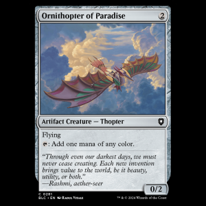 MTG Ornithopter of Paradise Bloomburrow Commander blc#281