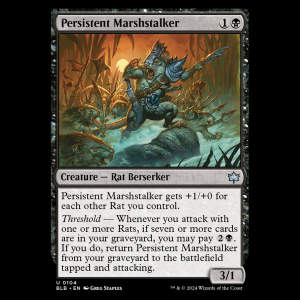 MTG Persistent Marshstalker Bloomburrow blb#104