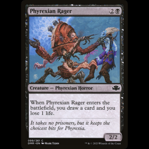 MTG Phyrexian Rager Dominaria Remastered dmr#99