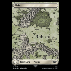 MTG Llanura (Plains) The Lord of the Rings: Tales of Middle-earth ltr#272 ltr#713