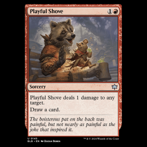 MTG Playful Shove Bloomburrow - FOIL blb#145