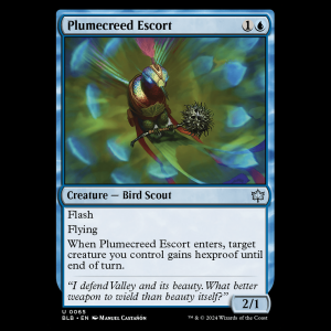 MTG Plumecreed Escort Bloomburrow blb#65