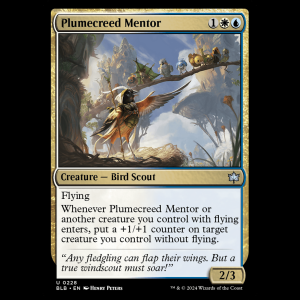 MTG Plumecreed Mentor Bloomburrow  blb#228