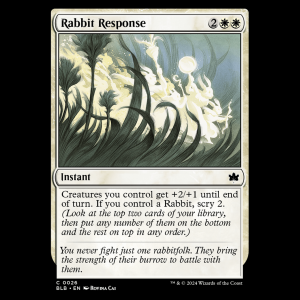 MTG Rabbit Response Bloomburrow - FOIL blb#26