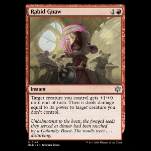 MTG Rabid Gnaw Bloomburrow - FOIL blb#147