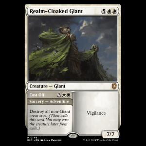 MTG Realm-Cloaked Giant // Cast Off Bloomburrow Commander blc#149