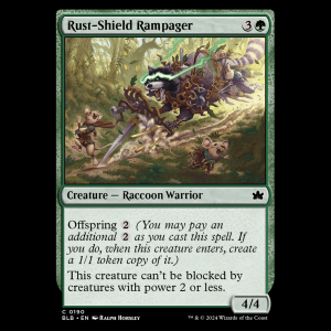 MTG Rust-Shield Rampager Bloomburrow blb#190