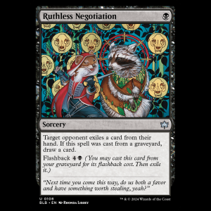 MTG Ruthless Negotiation Bloomburrow  blb#108