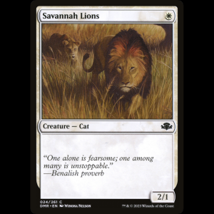 MTG Savannah Lions Dominaria Remastered dmr#24