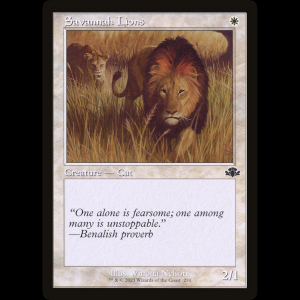 MTG Savannah Lions Dominaria Remastered dmr#270