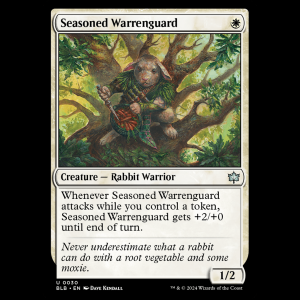 MTG Seasoned Warrenguard Bloomburrow  blb#30