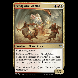 MTG Seedglaive Mentor Bloomburrow blb#231