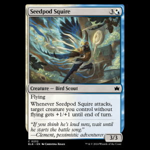 MTG Seedpod Squire Bloomburrow blb#232