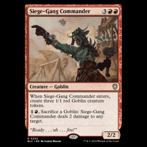 MTG Siege-Gang Commander Bloomburrow Commander blc#202