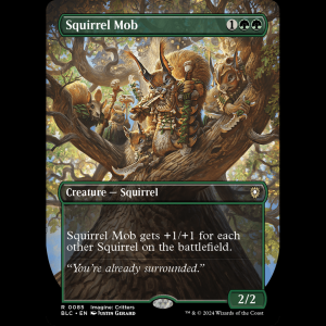 MTG Squirrel Mob Bloomburrow Commander blc#85