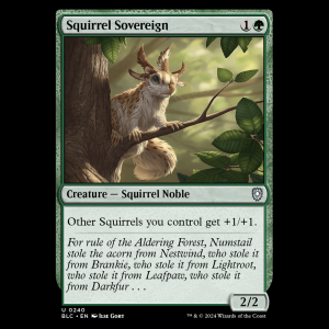 MTG Squirrel Sovereign Bloomburrow Commander blc#240