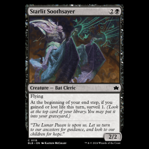 MTG Starlit Soothsayer Bloomburrow blb#115