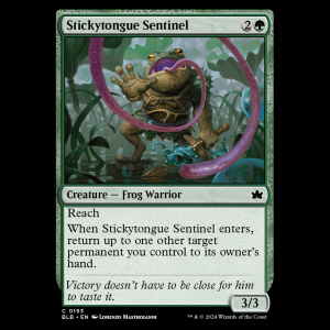 MTG Stickytongue Sentinel Bloomburrow blb#193