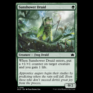 MTG Sunshower Druid Bloomburrow  blb#195