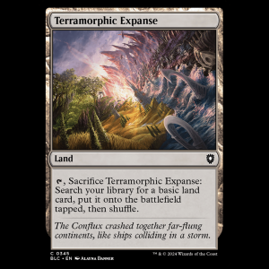 MTG Terramorphic Expanse Bloomburrow Commander blc#345