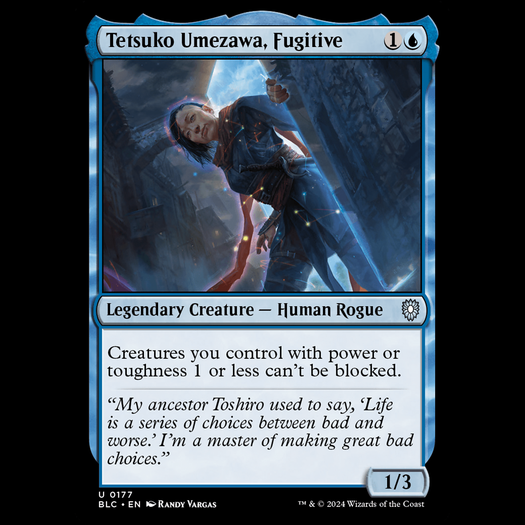 Tetsuo Umezawa regular from Legends (LEG) MTG Proxy - magic