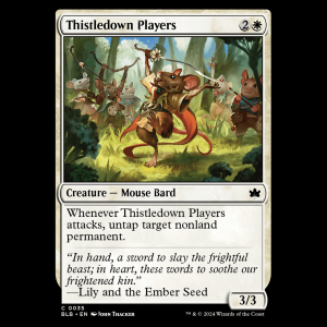 MTG Thistledown Players Bloomburrow  blb#35