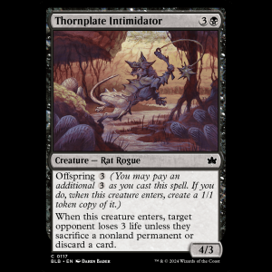 MTG Thornplate Intimidator Bloomburrow blb#117